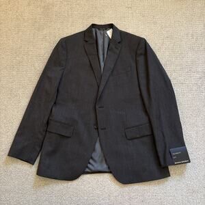 Banana Republic Lanificio Fratelli Cerutti Grey Wool Tailored Fit Blazer 42R NWT